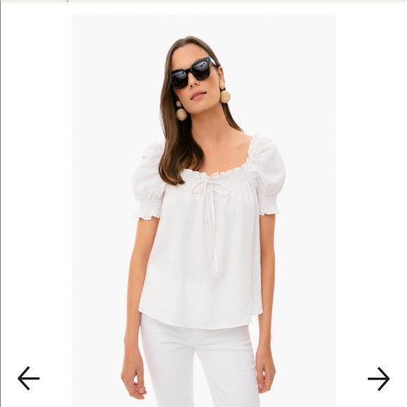 Tuckernuck Tops - POMANDER PLACE white Esme top
